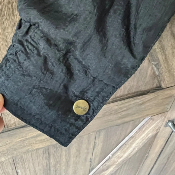 Vintage Abraxas 80's /90's Nylon Black Shell Jacket Size Small EUC - Picture 6 of 7